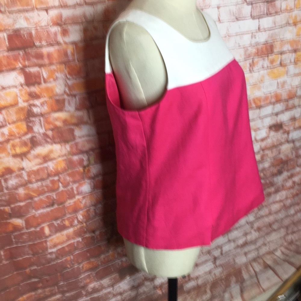 Women's Hot Pink and White Zippered Blazer TwinSet - Picture 4 of 9